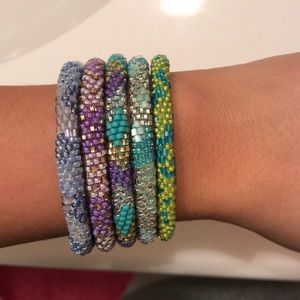 Set of 5 Beaded Bracelets